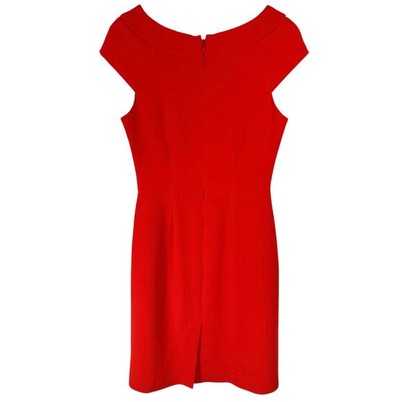 Kate Spade Red Wool Blend Short Sleeve Sheath Dress Women’s Size 8 Classic - Picture 3 of 12